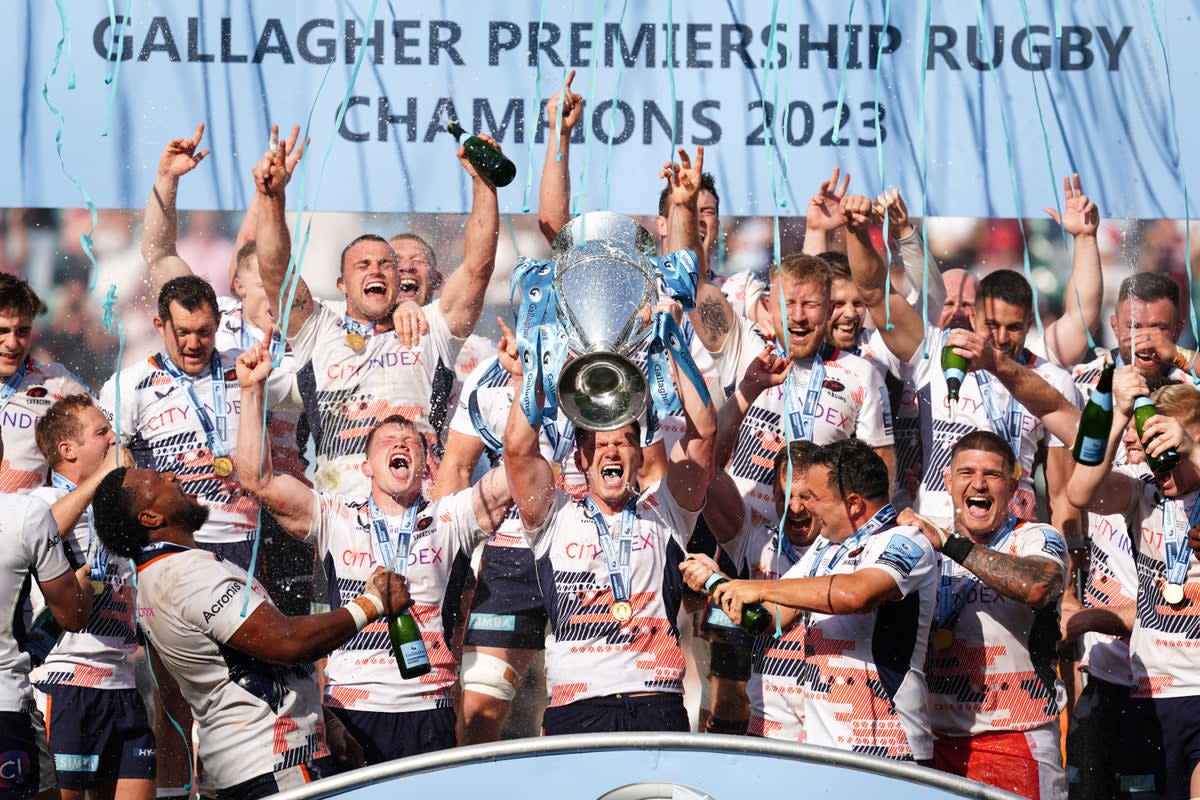 Saracens were crowned Premiership champions for a sixth time (PA Wire)