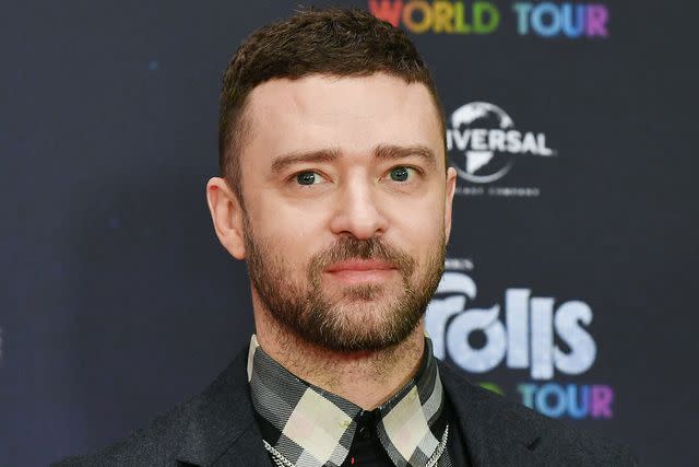 <p>Jens Kalaene/picture alliance via Getty </p> Justin Timberlake in Berlin in February 2020