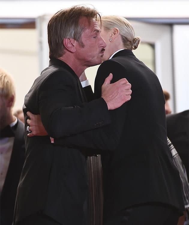 Sean Penn and Charlize Theron. Photo: Getty