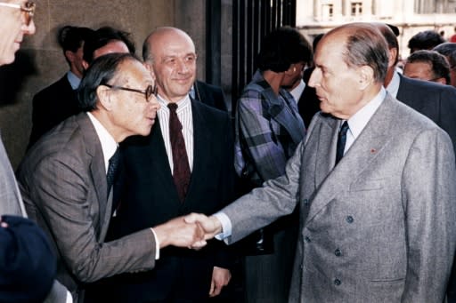 French president Francois Mitterrand insisted on using I. M. Pei to design the extention to the Louvre art gallery after seeing his work at the National Gallery of Art in Washington