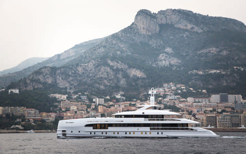 HOME leaves Monaco following the Monaco Yacht Show - Credit: David Churchill