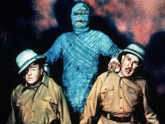 Flogging the comedy-horror horse: 1955’s ‘Abbott and Costello Meet the Mummy’ (Snap/Shutterstock)