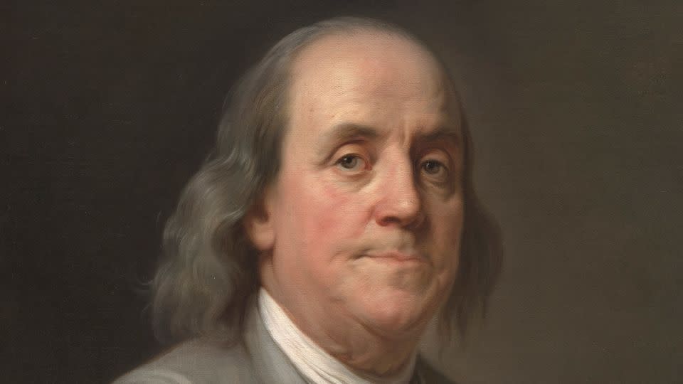 A circa-1785 portrait of Benjamin Franklin, by Joseph Siffred Duplessis. - Heritage Images/Getty Images