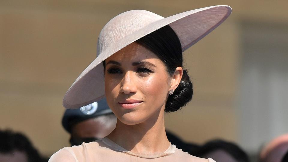 Meghan Markle at a Buckingham Palace garden party