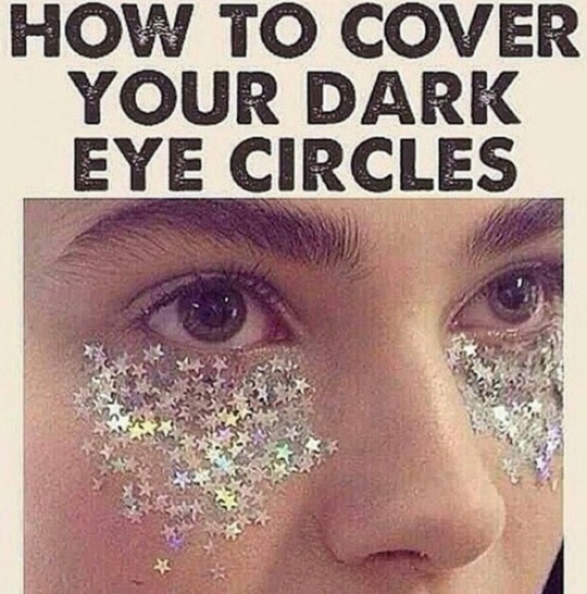 Instead of heading to the makeup aisle, pick up some glitter!