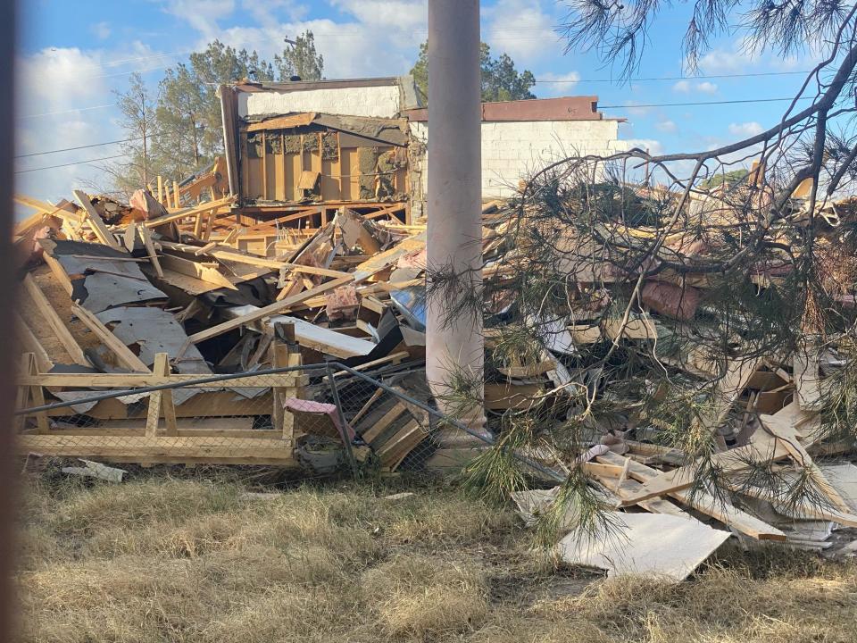 Jay J. Armes' house has been demolished. The property is located in the Lower Valley.