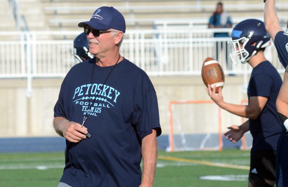 New Petoskey head coach Jim Webb steps into his first year leading to program, coming out of retirement after years leading Cadillac.