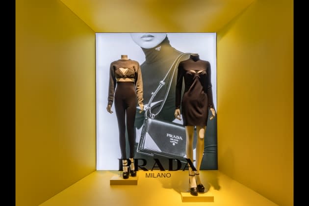 Saks Flagship Dedicates Center Six Windows to Prada's Holiday Women's and  Men's Collections