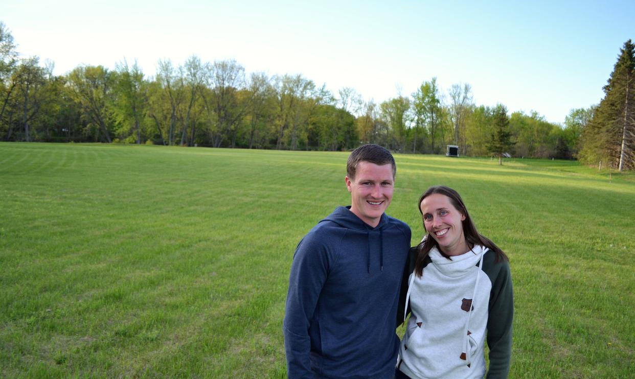 Garrett and Courtney Sowle of Oconto are seeking to rezone the property on Holtwood Lane they purchased two years ago so it can be used for a beer garden and river access point.