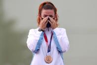 Shooting - Women's Trap - Medal Ceremony