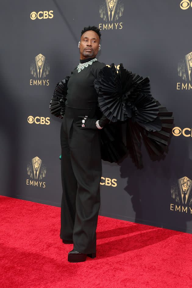 Billy Porter never fails to impress on the red carpet as he arrives for the 73rd Primetime Emmy Awards at L.A. Live on Sunday in Los Angeles. (Photo: Rich Fury/Getty Images)