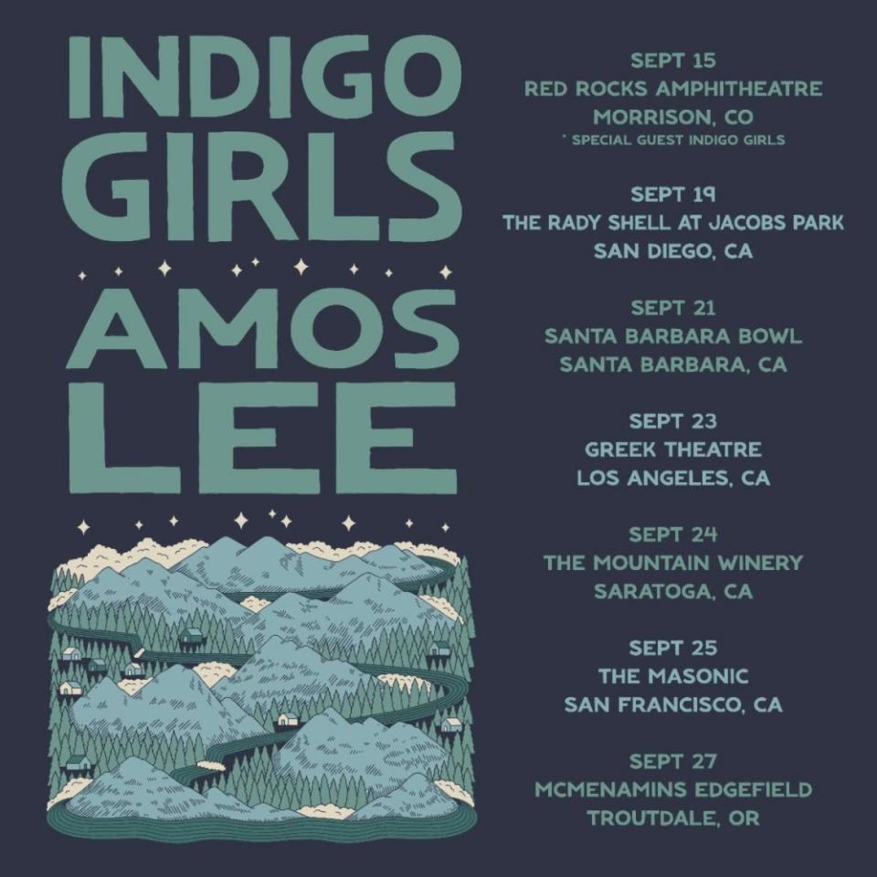 Indigo Girls Amos Lee co-headlining tour 2024 dates tickets pre-sale Ticketmaster StubHub opening closing