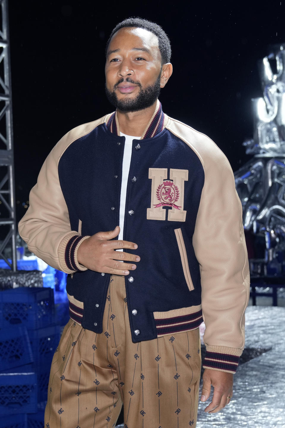 John Legend attends the Tommy Hilfiger Fall 2022 fashion show at the Skyline Drive-In on Sunday, Sept. 11, 2022, in New York. (Photo by Charles Sykes/Invision/AP)
