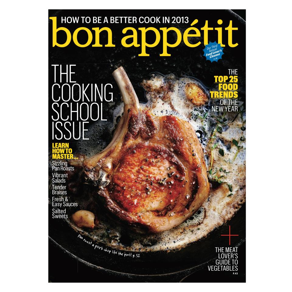 January 2013 cover of Bon Appétit