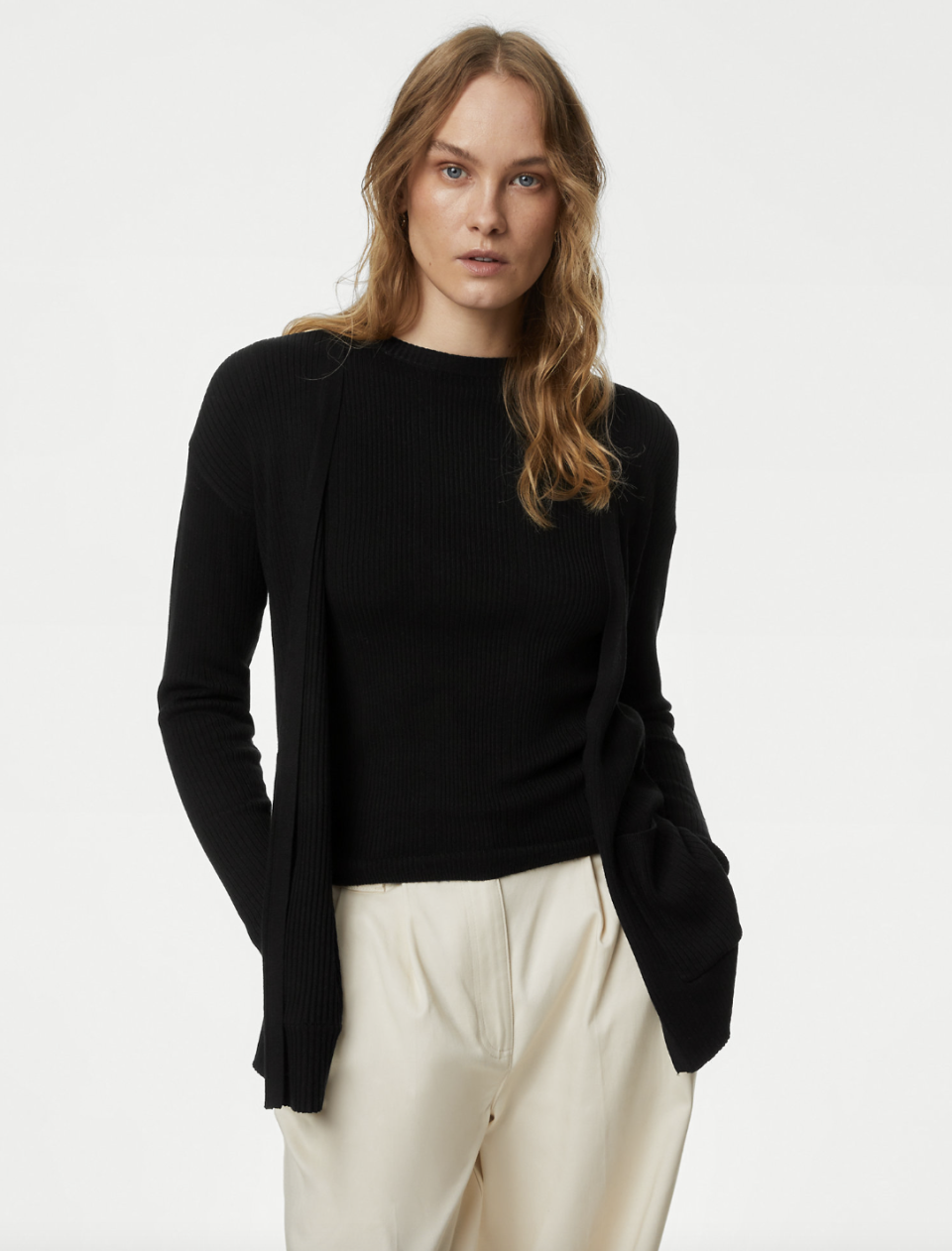 Shoppers love the incredibly soft feel of the ribbed viscose. (Marks & Spencer)