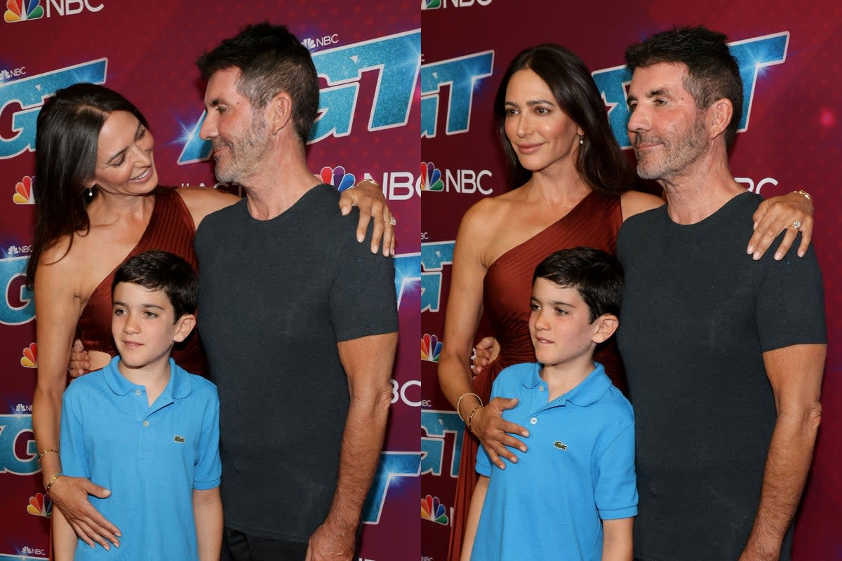 Simon Cowell was supported by his family ahead of the America’s Got Talent 2022 live finals  (Getty)
