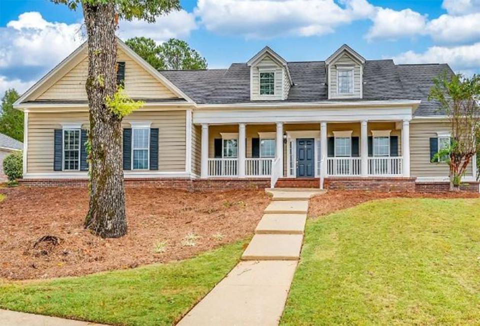 The home at 806 Mountain Lake Court in Prattville provides four bedrooms and three and a half bathrooms within 4,214 square feet of living space. The property is for sale for $549,000.