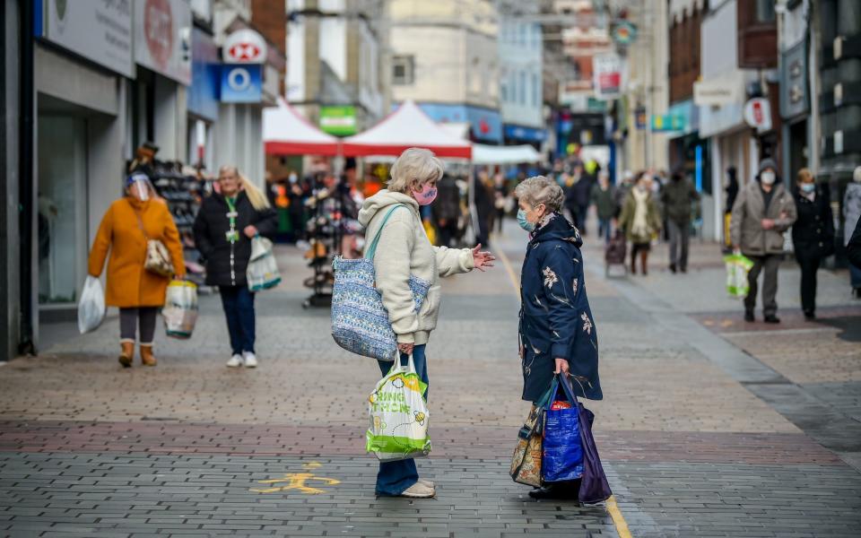 People in street