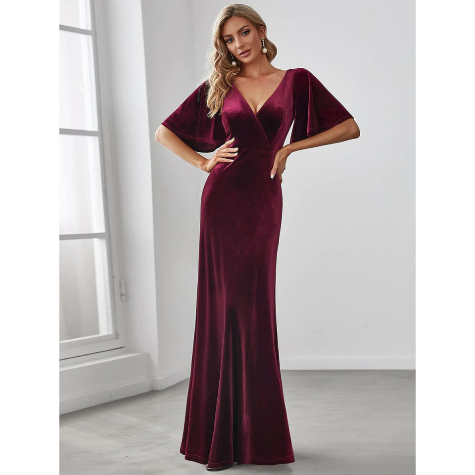 <p><a href="https://go.redirectingat.com?id=74968X1596630&url=https%3A%2F%2Fwww.ever-pretty.com%2Fproducts%2Felegant-double-v-neck-velvet-party-dress-ep00861%3Fvariant%3D32594497830986&sref=https%3A%2F%2Fwww.womansday.com%2Fstyle%2Ffashion%2Fg44820057%2Ffall-wedding-guest-dresses%2F" rel="nofollow noopener" target="_blank" data-ylk="slk:Shop Now;elm:context_link;itc:0;sec:content-canvas" class="link ">Shop Now</a></p><p>Elegant Double V-Neck Velvet Dress with Sleeves</p><p>ever-pretty.com</p><p>$58.99</p>