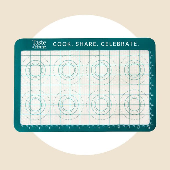 <a href="https://www.rangekleen.com/collections/toh-gadgets/products/tg217ab-taste-of-home-silicone-baking-mat-small" rel="nofollow noopener" target="_blank" data-ylk="slk:TOH Baking Mat;elm:context_link;itc:0;sec:content-canvas" class="link rapid-noclick-resp">TOH Baking Mat</a>
