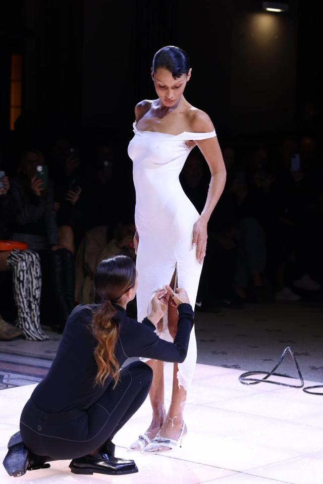 Bella Hadid Hits the Runway Ahead of Paris Fashion Week: Photo