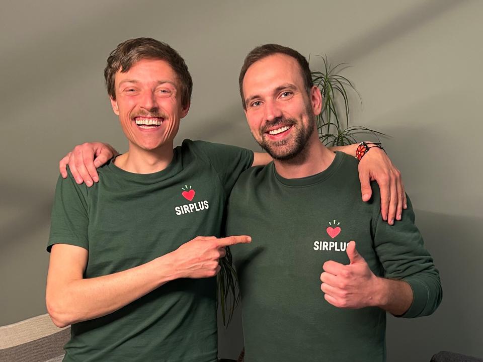 Sind jetzt Geschäftspartner: Raphael Fellmer und Alexander Bernikas.  - Copyright: Sirplus 