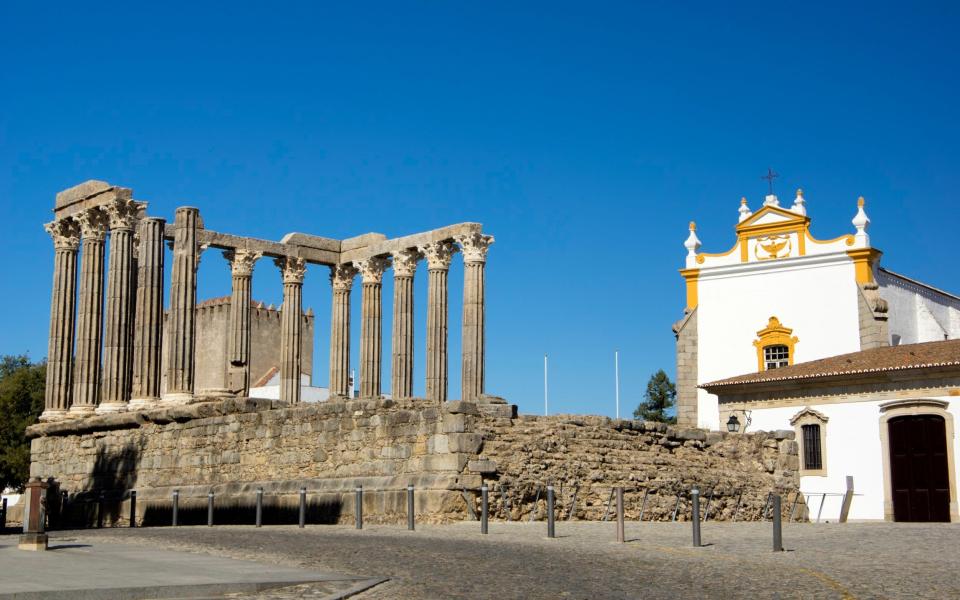 The temple in Evora remains a symbol of the Roman presence in Portugal - Getty