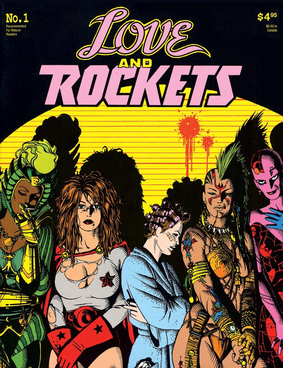 The cover of "Love and Rockets" first issue, which was released in the summer of 1982. The series is written and drawn by two Oxnard natives and is the subject of a KCET documentary.