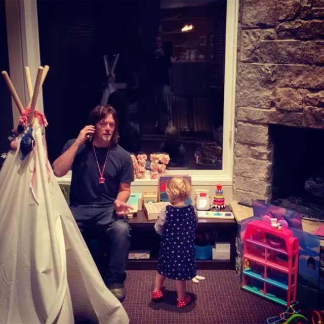 Diane Krueger, Norman Reedus' daughter Nova, 4, appears in very rare video