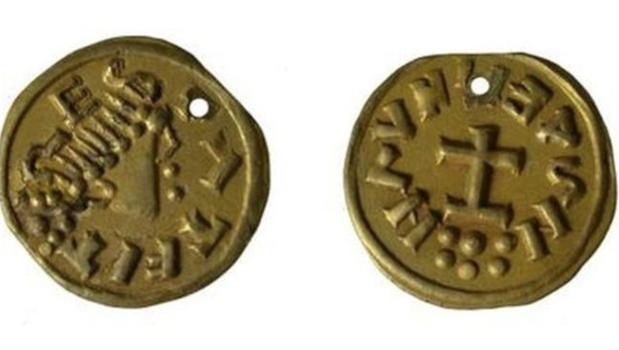 <em>The 7th century coin had spelling mistakes on it (Picture: Suffolk County Council)</em>