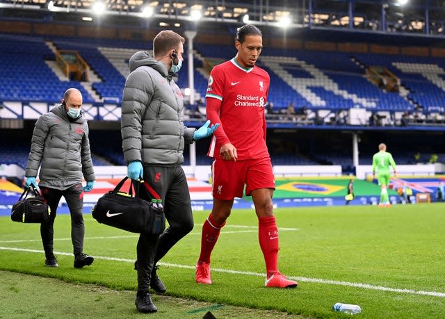 Liverpool responded well to their Aston Villa shellacking and an injury to Virgil van Dijk, pictured (Laurence Griffiths/PA)