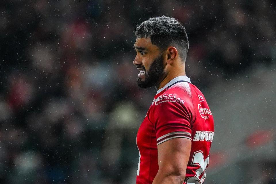 Winger David Nofoaluma is in contention to return to the Salford side against Warrington <i>(Image: SWPix.com)</i>