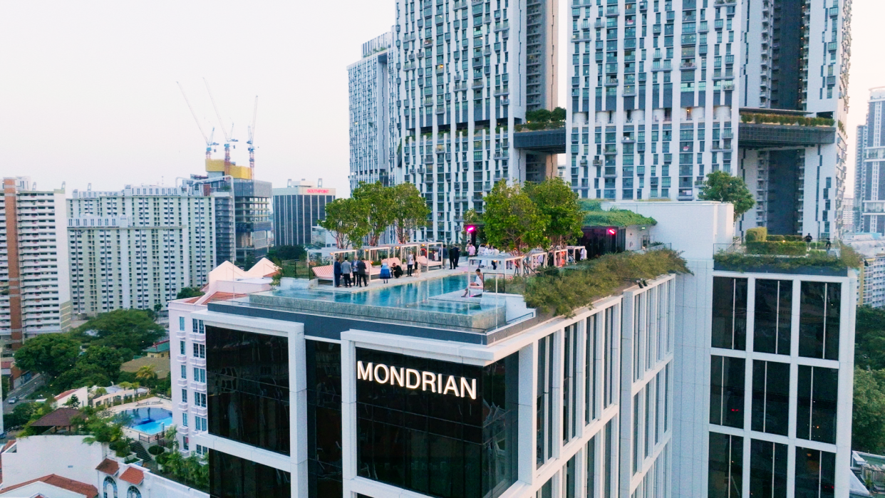 A photo of The rooftop pool at Mondrian Singapore Duxton. (PHOTO: Mondrian Singapore Duxton)