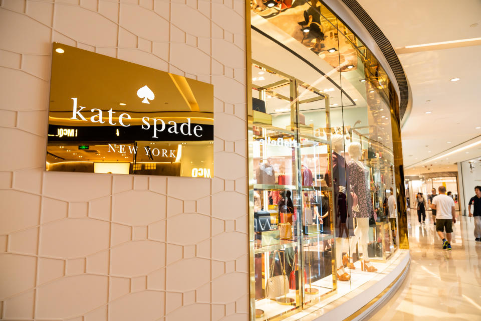 SHANGHAI, CHINA - 2019/09/08: American luxury fashion design house Kate Spade store and logo seen at the IFC Mall in Shanghai. (Photo by Alex Tai/SOPA Images/LightRocket via Getty Images)