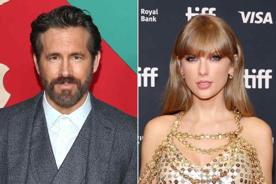Rob Kim/WireImage; Amy Sussman/Getty Images From left: Ryan Reynolds;  and Taylor Swift