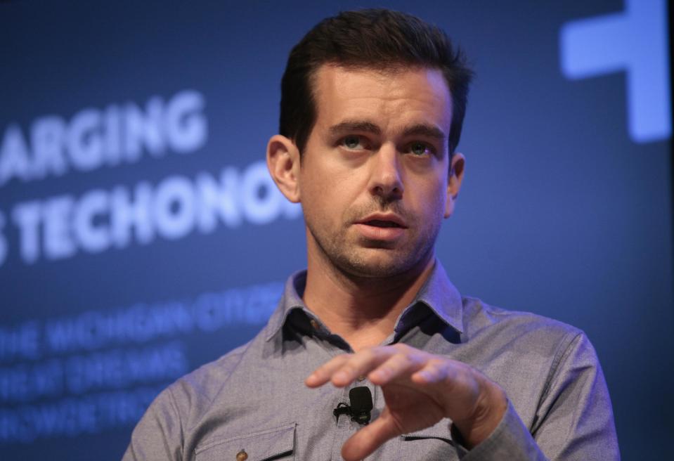 Jack Dorsey, chairman of Twitter and CEO of Square, takes part in the Techonomy Detroit panel discussion held at Wayne State University in Detroit, Michigan September 17, 2013. REUTERS/Rebecca Cook (UNITED STATES - Tags: BUSINESS SCIENCE TECHNOLOGY)