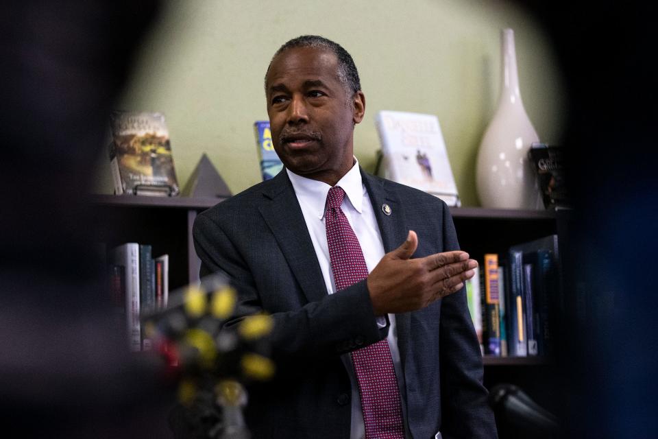Former U.S. Department of Housing and Urban Development Secretary Ben Carson heads to Davenport and Marion to support former President Donald Trump ahead of the Caucus.