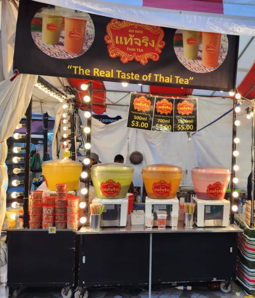 pasar malam - thai tea stall