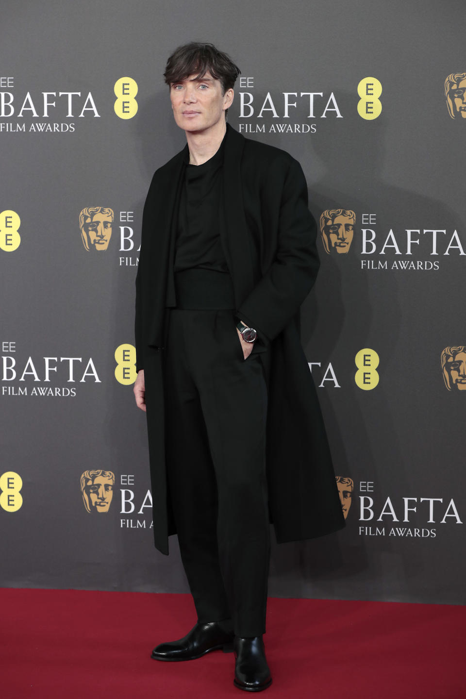 Cillian Murphy on Sunday at the BAFTAs