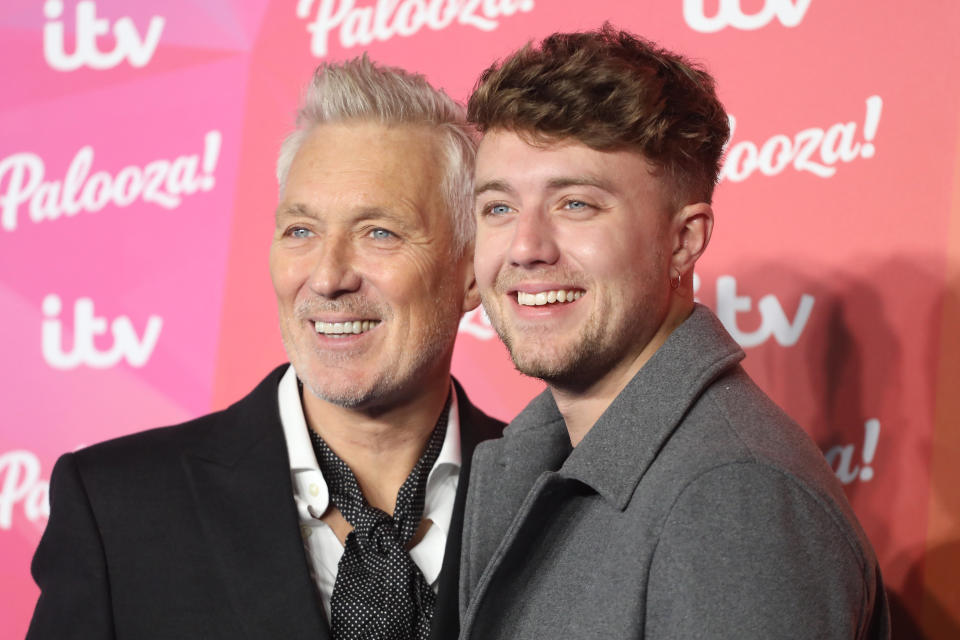 Martin Kemp and Roman Kemp attend ITV Palooza! at The Royal Festival Hall on November 23, 2021 in London, England. (Photo by Lia Toby/Getty Images)