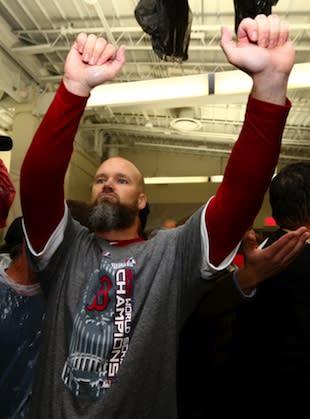 Red Sox catcher David Ross on ball from World Series' final out — 'Whoever  wants it can have it