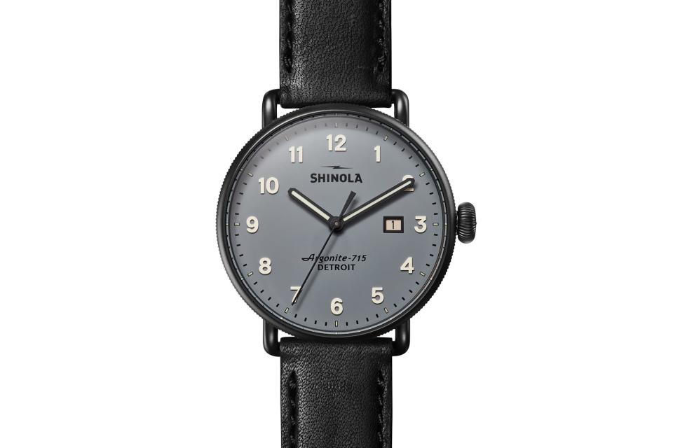 Shinola "The Canfield" leather strap watch (was $700, 33% off)