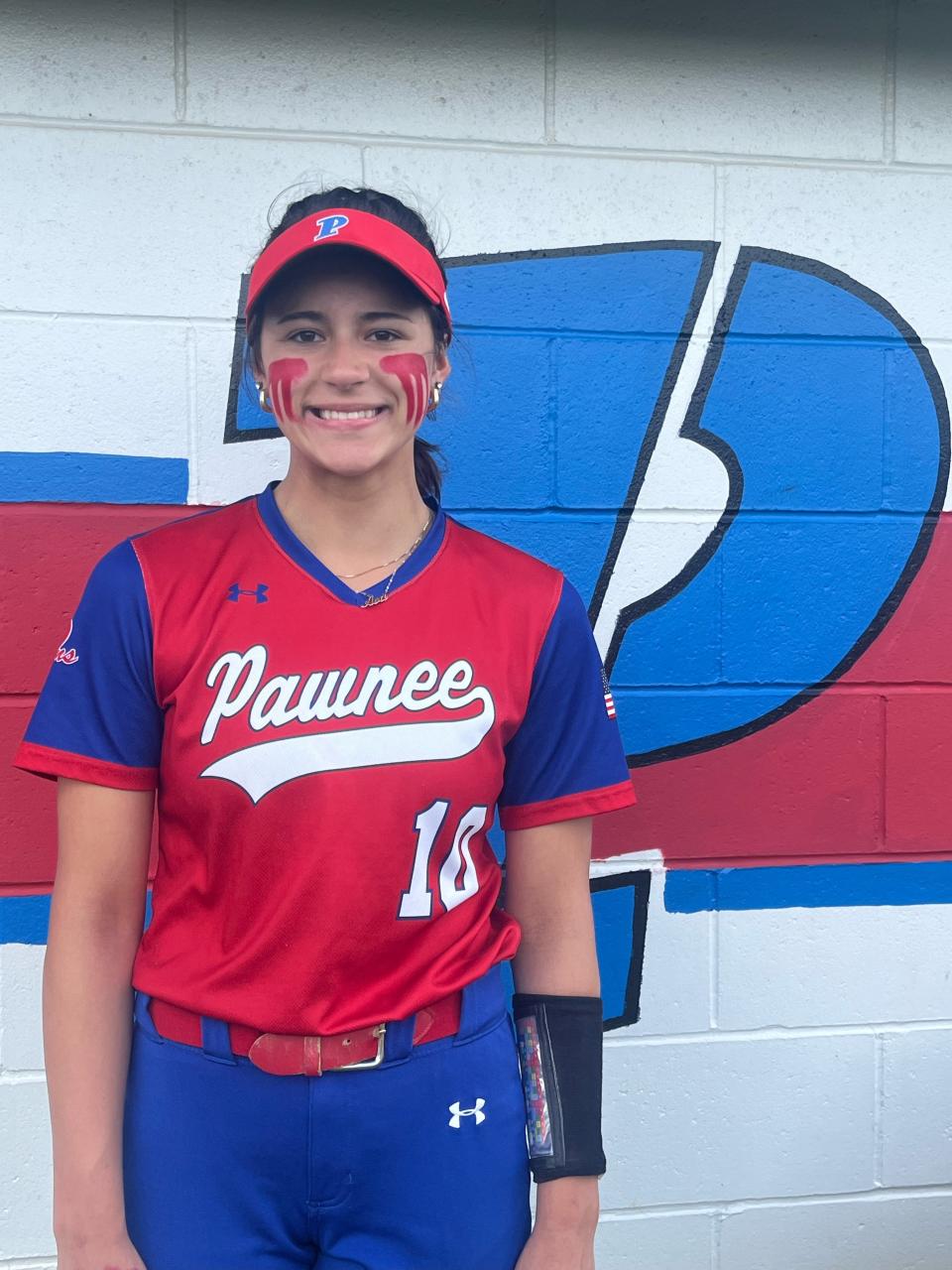 Through 17 games, Pawnee sophomore shortstop Ava Rodriguez leads her team with a .491 batting average with five home runs and 30 RBIs.
