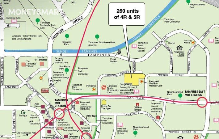 The August BTO Tampines project will be located on Tampines Street 41