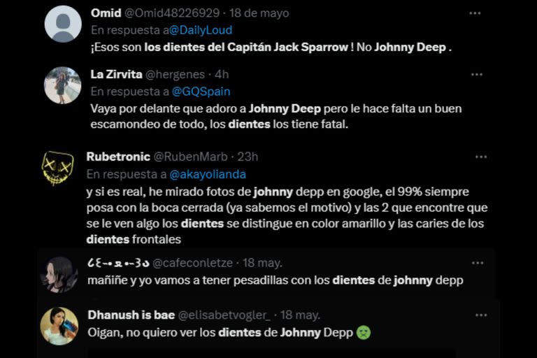 Los usuarios de Twitter apuntaron contra Johnny Depp (Captura Twitter)