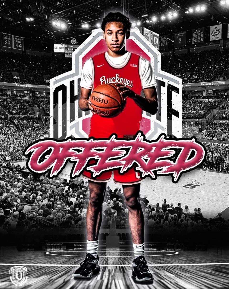 Marcus Johnson, a five-star guard in the class of 2026, has landed a scholarship offer from Ohio State.