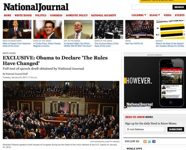 National Journal publishes Obama speech