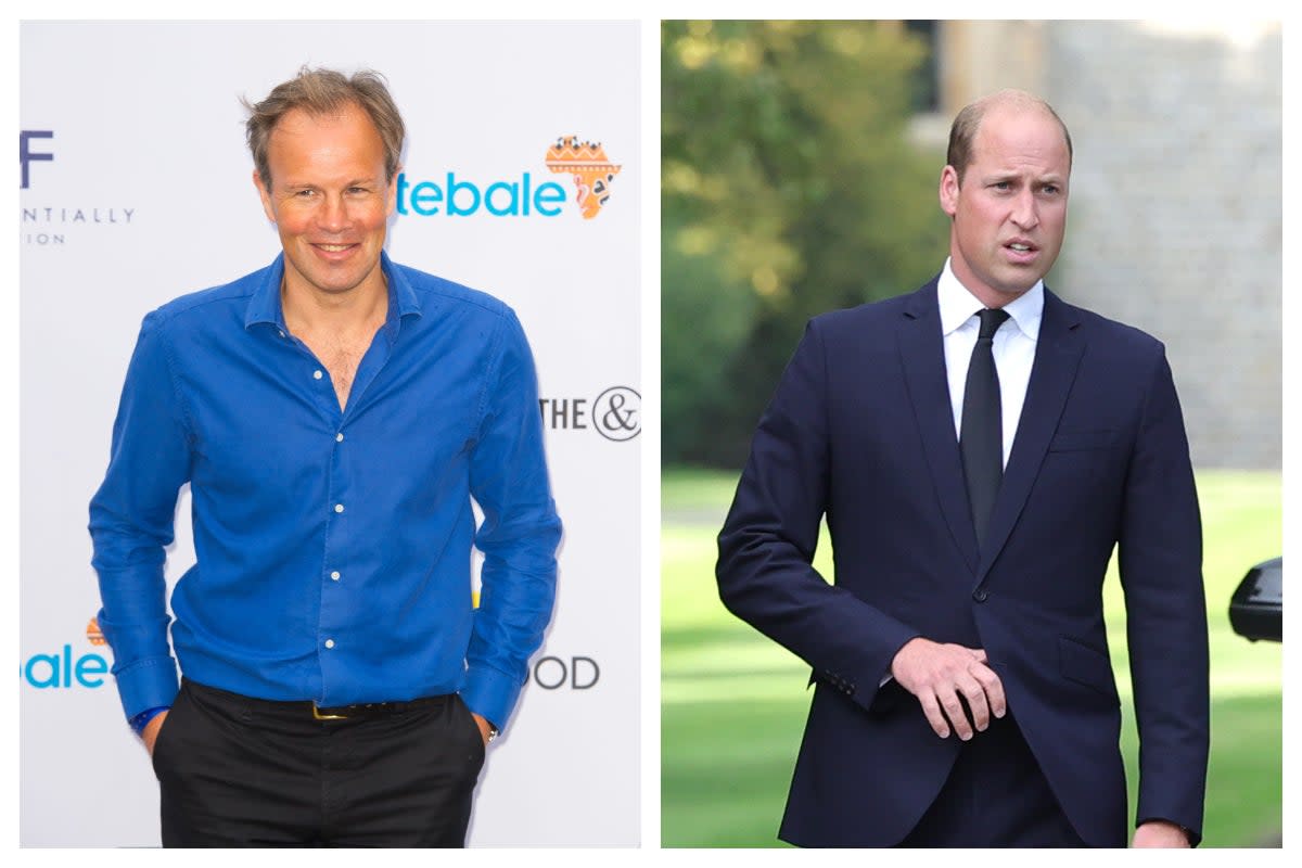 Tom Bradby and Prince William (Dominic Lipinski/PA Wire and Photo by Chris Jackson - WPA Pool/Getty Images)