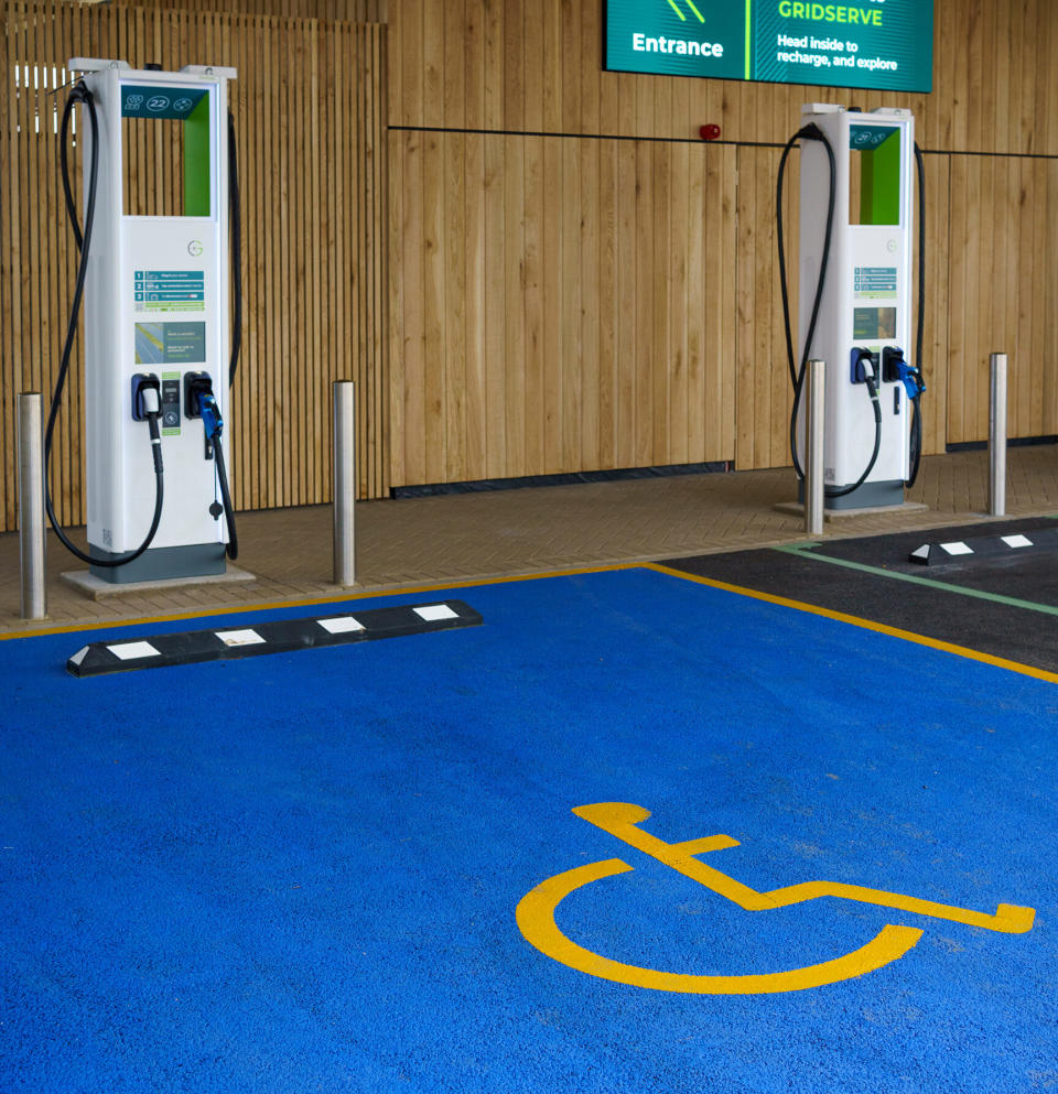 Gridserve already has dedicated spaces for disabled motorists. (Gridserve)