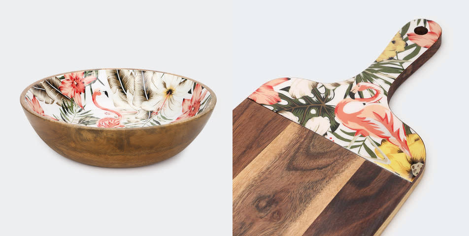 Fans were quick to comment that they "needed" the collection which includes this bowl and board. Photo: Kmart